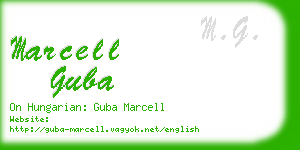 marcell guba business card